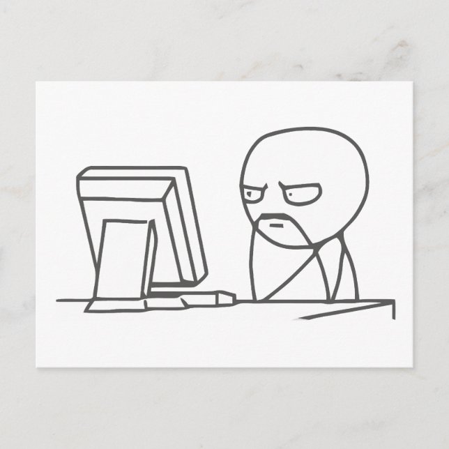 Computer Guy Meme‏ - Postcard (Front)
