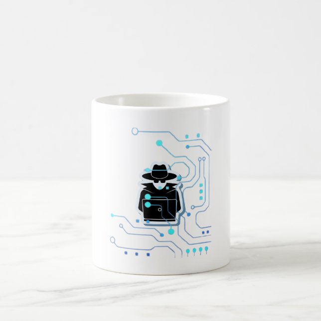 computer hacker - free shipping coffee mug (Center)