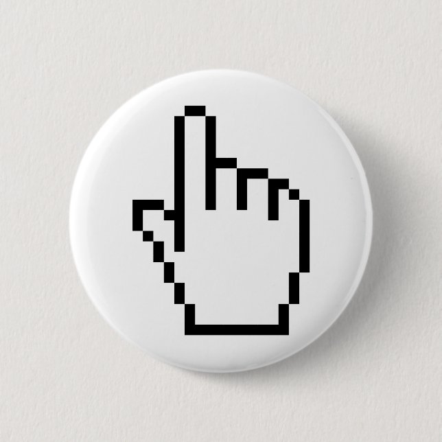 COMPUTER HAND POINTER / MOUSE CURSOR BUTTON (Front)