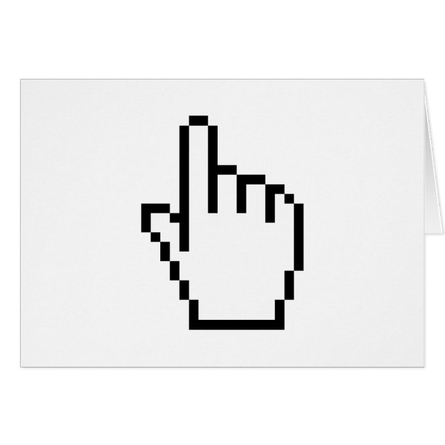 COMPUTER HAND POINTER / MOUSE CURSOR CARDS (Front Horizontal)