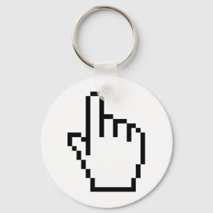 COMPUTER HAND POINTER / MOUSE CURSOR KEYCHAIN