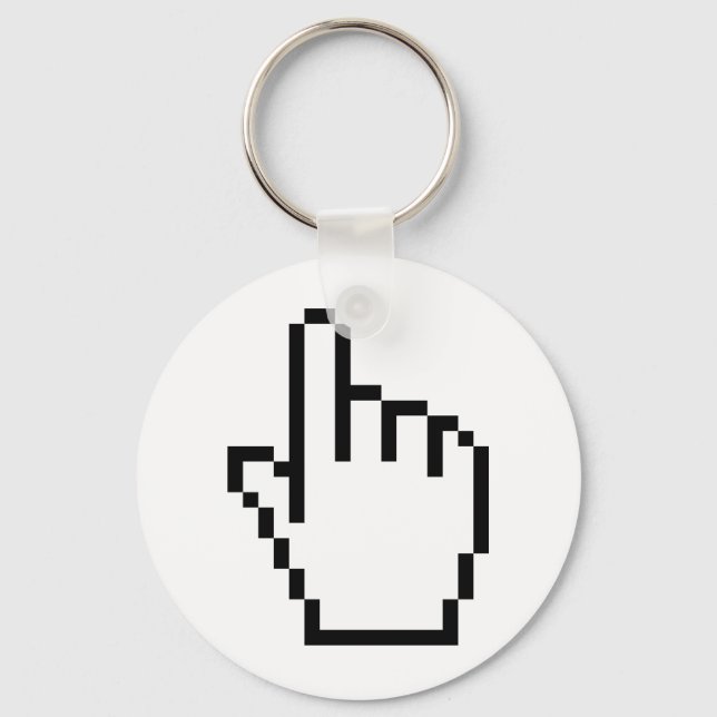 COMPUTER HAND POINTER / MOUSE CURSOR KEYCHAIN (Front)