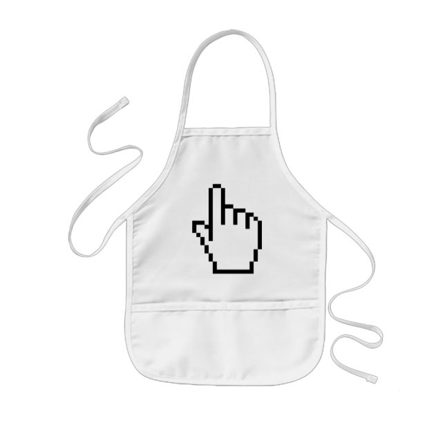 COMPUTER HAND POINTER / MOUSE CURSOR KIDS' APRON (Front)