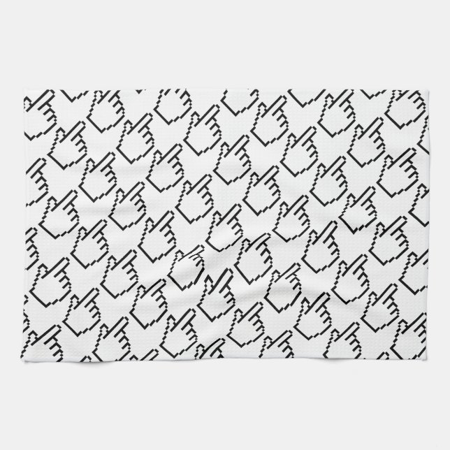 COMPUTER HAND POINTER / MOUSE CURSOR KITCHEN TOWEL (Horizontal)