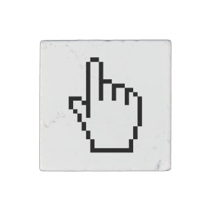 COMPUTER HAND POINTER / MOUSE CURSOR STONE MAGNET