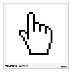 COMPUTER HAND POINTER / MOUSE CURSOR WALL DECAL