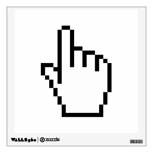 COMPUTER HAND POINTER  MOUSE CURSOR WALL DECAL