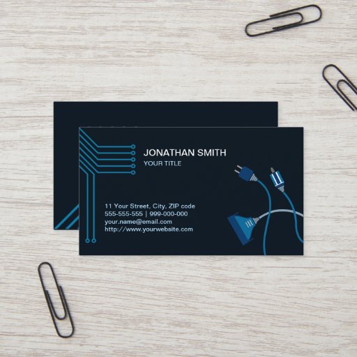 Customizable Computer Hardware Technician business card