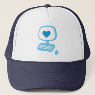 Computer Heart Trucker Hat