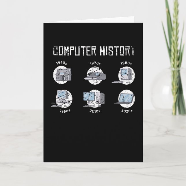 Computer History Computer Scientist Hacker It Card (Front)