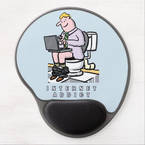 Computer Internet and Social Media Addiction Gel Mouse Pad