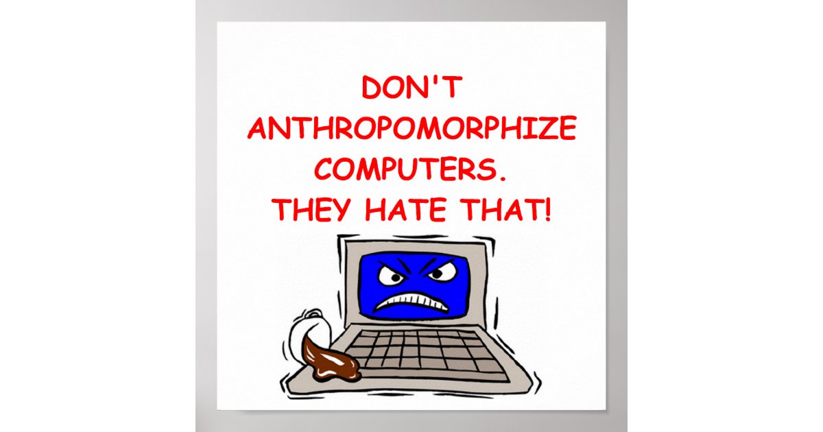 computer joke poster | Zazzle