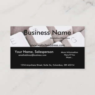 Computer Keyboard Design 1 Business Card