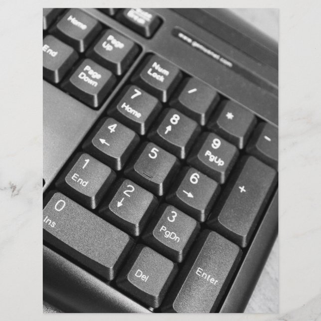 Computer keyboard flyer (Front)