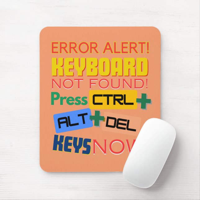 Computer Keyboard Not Found!  Mouse Pad (With Mouse)