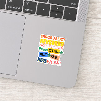 Computer Keyboard Not Found! Sticker