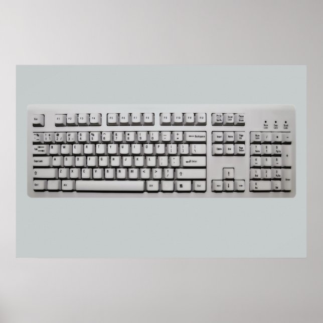 computer keyboard poster (Front)
