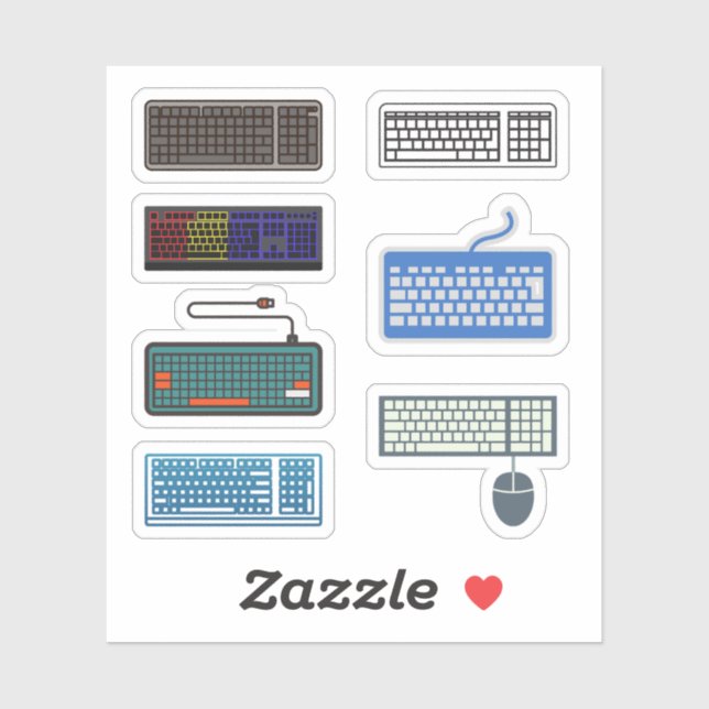 Computer Keyboard Stickers (Sheet)