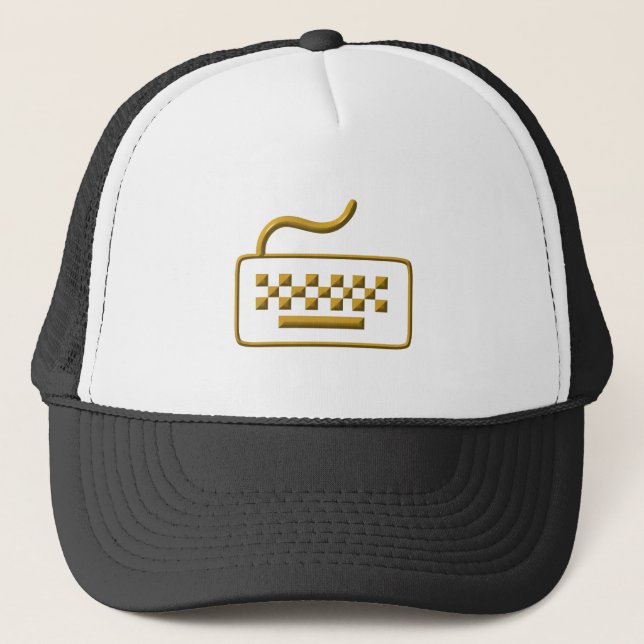 Computer Keyboard Trucker Hat (Front)