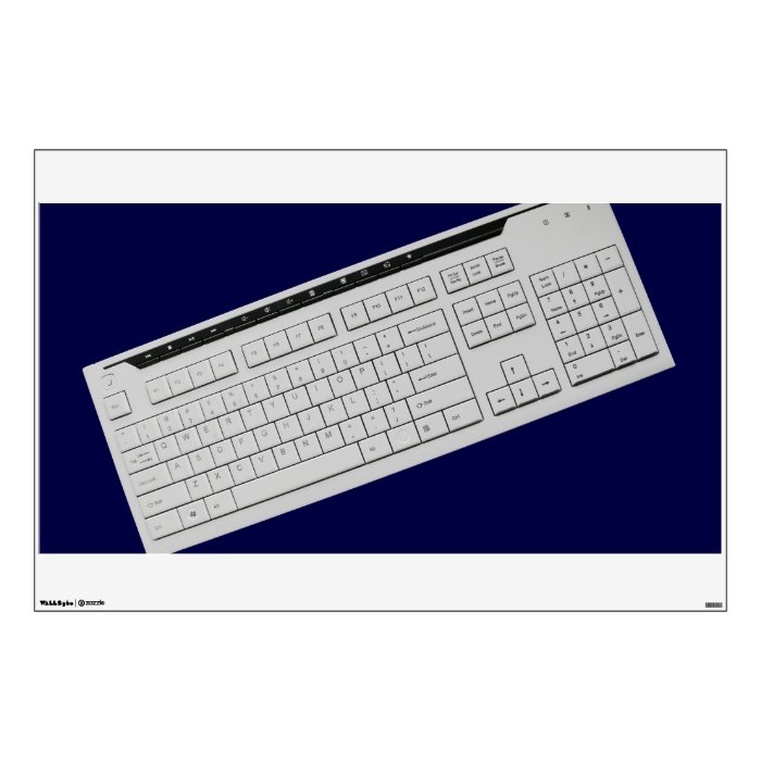 computer keyboard wall sticker