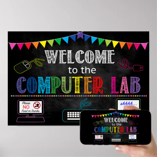 Computer Lab School Sign | Zazzle