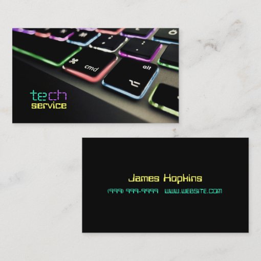 Computer, Laptop, PC, Repair, Business Card | Zazzle