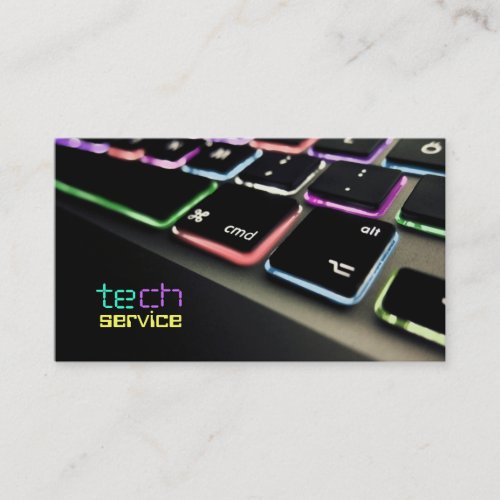 Computer, Laptop, PC, Repair, Business Card