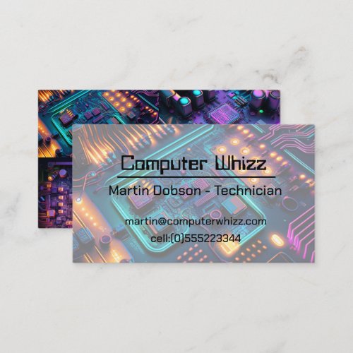 Computer  Laptop Repair Business Card