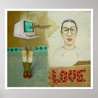 computer lover poster