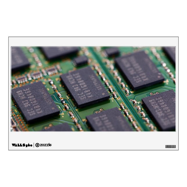Computer Memory Chips Wall Decal (Front)