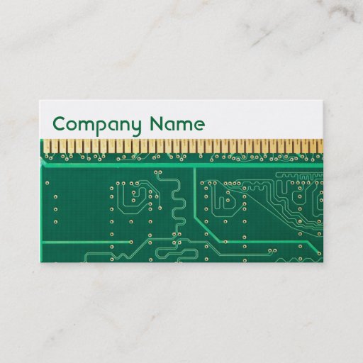 Customizable Computer memory plate business card