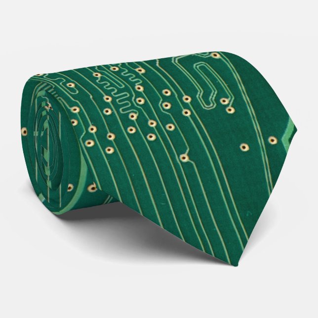 Computer memory plate neck tie (Rolled)