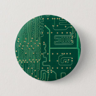 Computer memory plate pinback button