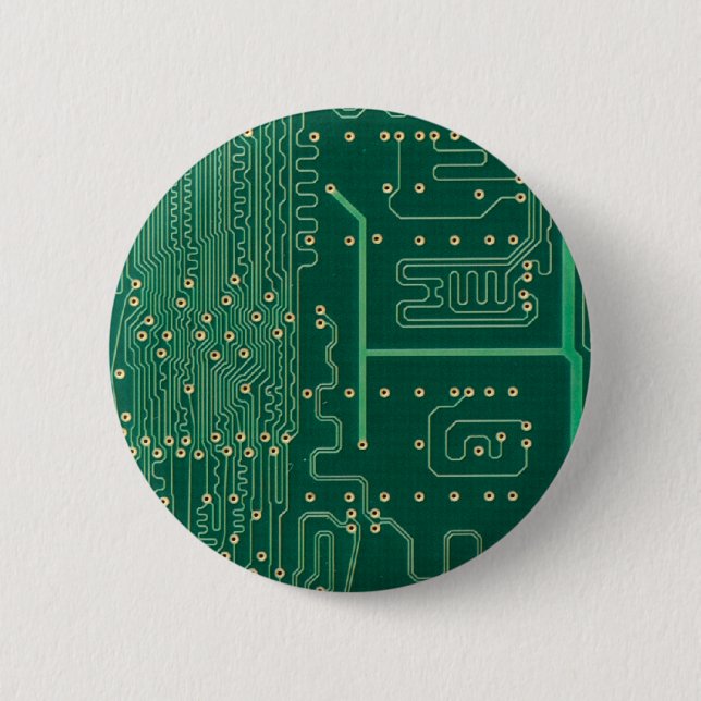 Computer memory plate pinback button (Front)