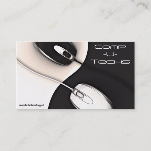Customizable computer mice business card