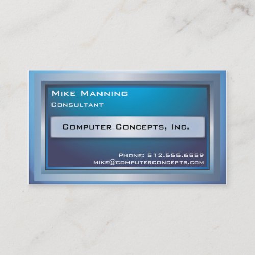 Computer Monitor Business Card