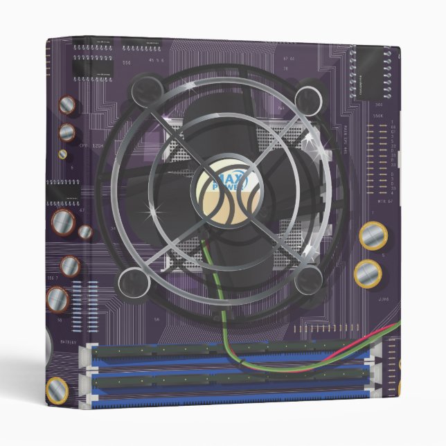 Computer Motherboard Binder (Front/Spine)