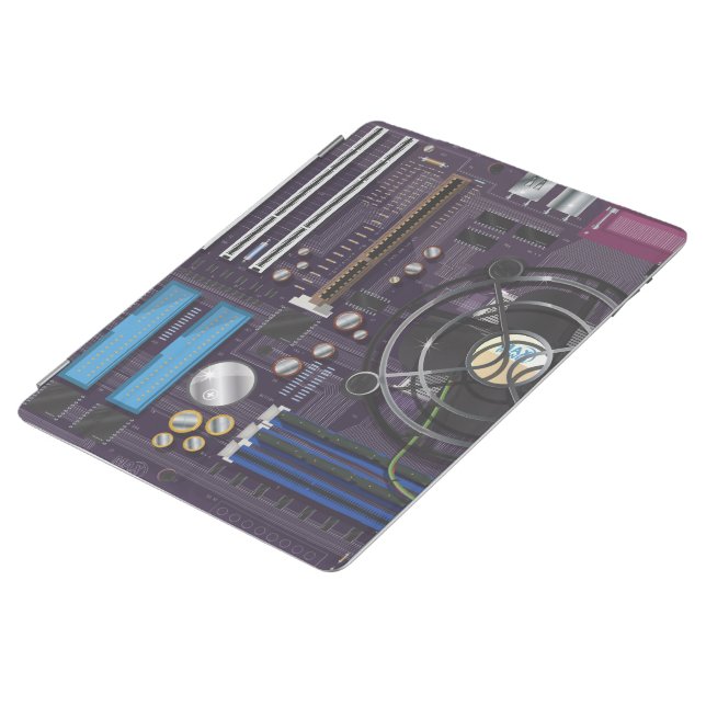 Computer Motherboard CPU iPad Smart Cover (Side)