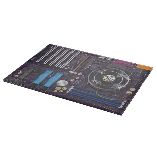 Computer Motherboard Cutting Board (Corner)