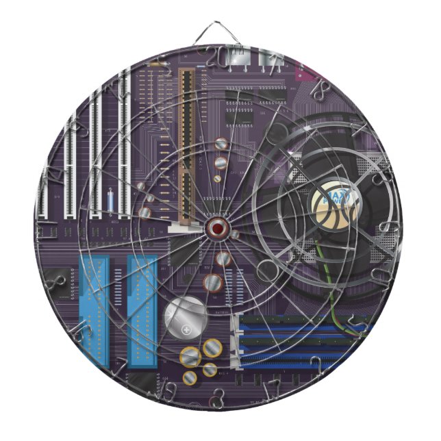 Computer Motherboard Dart Board (Front)