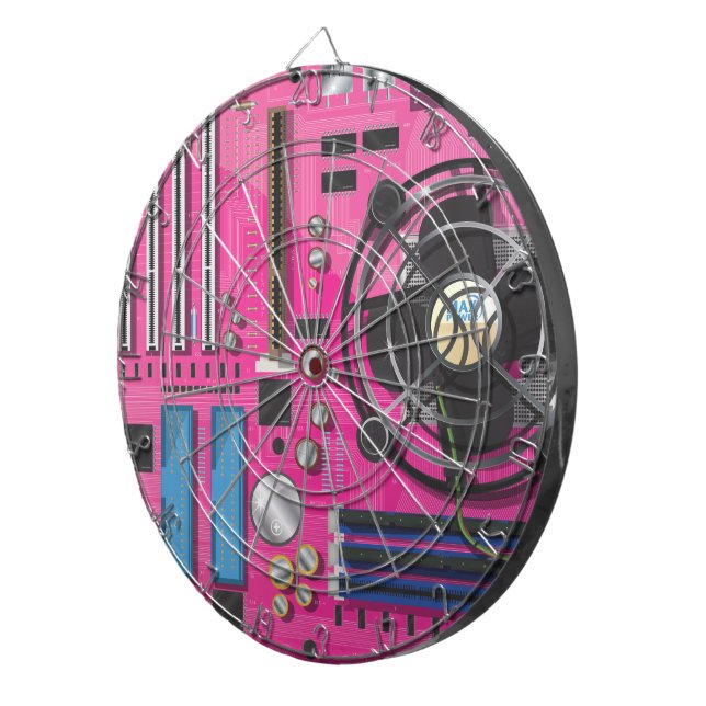 Computer Motherboard Dartboard (Front Right)