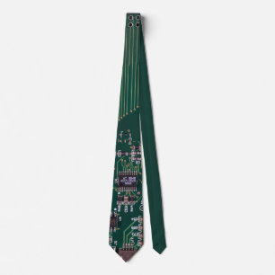 Computer Motherboard Neck Tie