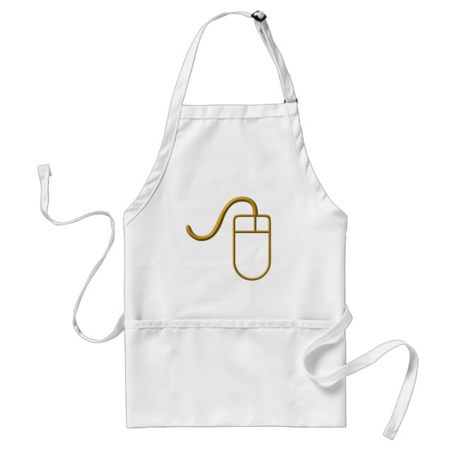 Computer Mouse Adult Apron (Front)
