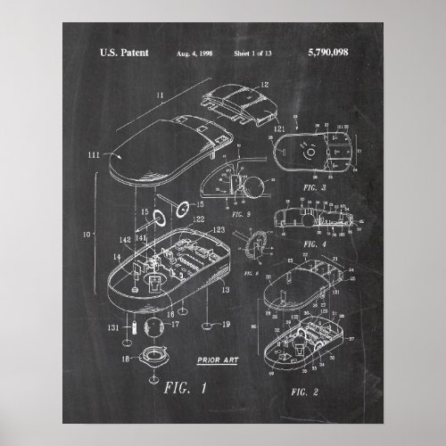 Computer Mouse patent Poster