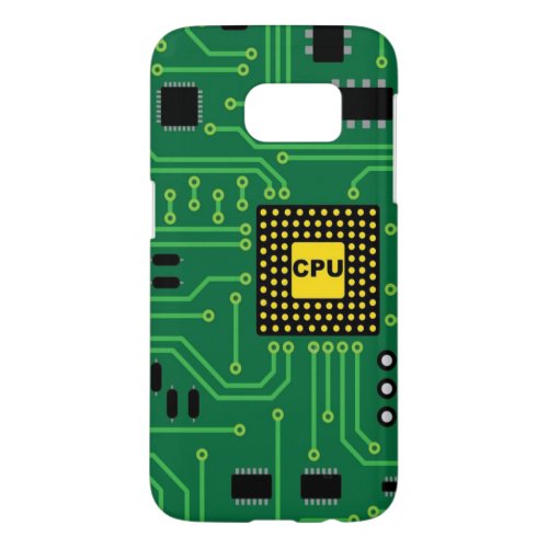 Computer Nerd Circuit Board CPU                  I Samsung Galaxy S7 Case