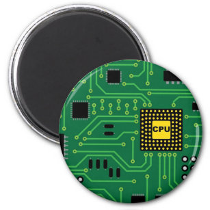 Computer Nerd Circuit Board CPU                  I Magnet