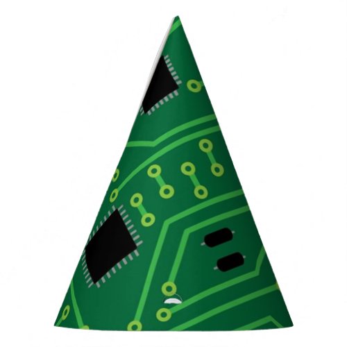 Computer Nerd Circuit Board CPU Party Hat