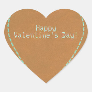 Computer Nerd Geek Happy Valentines Day Heart Sticker