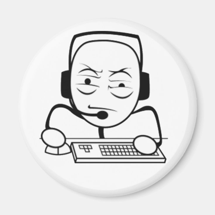 Computer Nerd Meme Refrigerator Zazzle