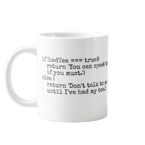 Computer nerd IT tech geek humour tea Giant Coffee Mug